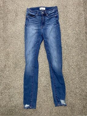 BKE Buckle Parker Women's Dark Blue Skinny Jeans